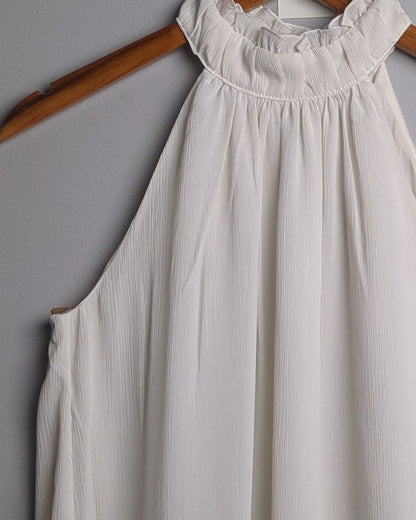 H&M White Halter Top