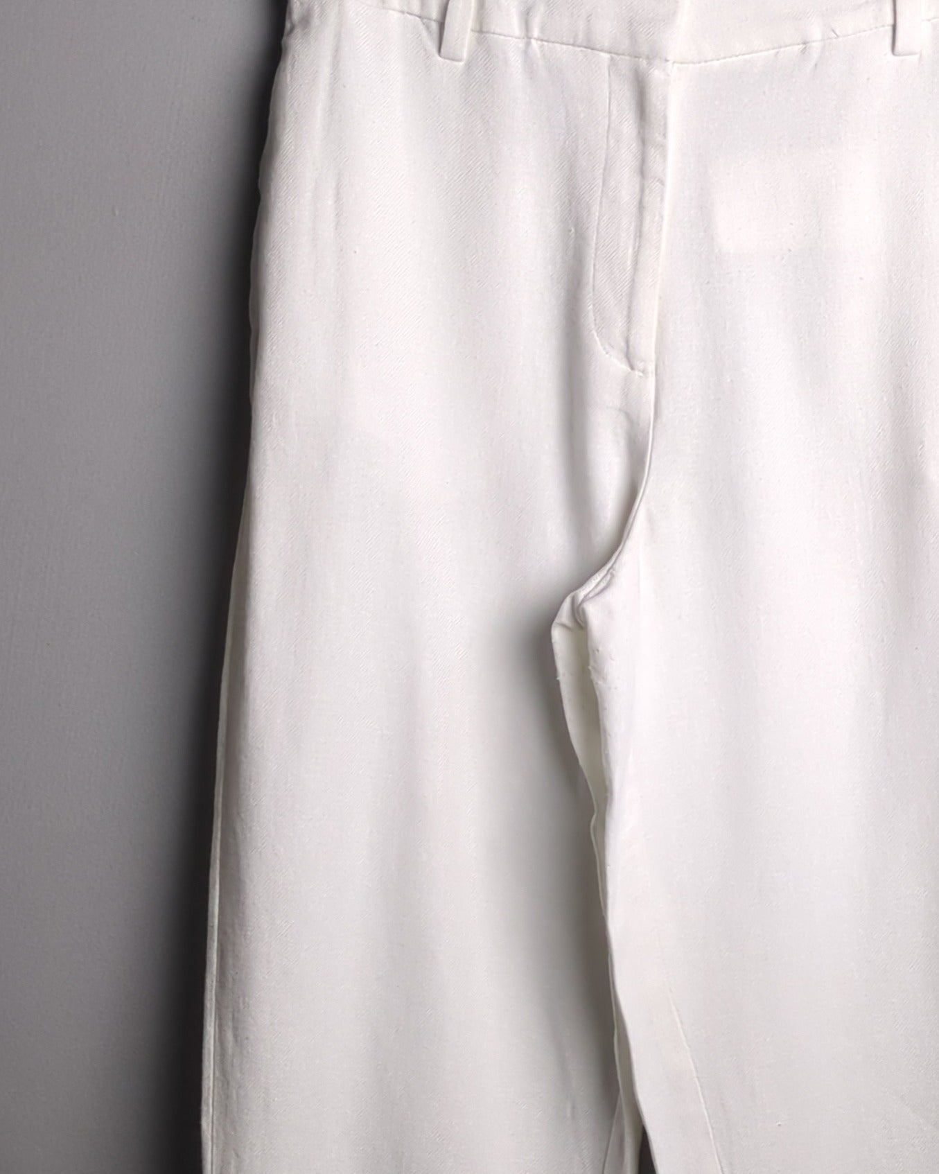 H.M White Casual Trousers