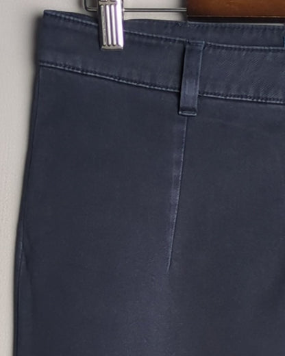 Cotton World Blue Slim Trousers