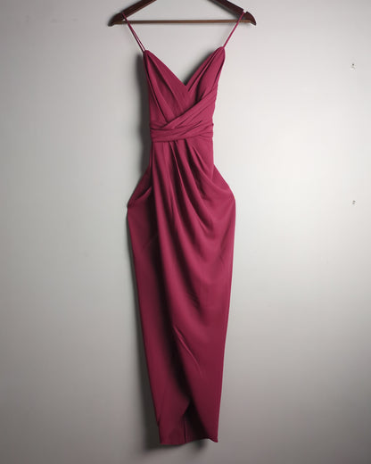 Forever New Wine Wrap Dress