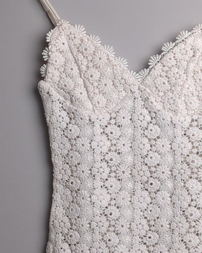 H&M Beige Lace Bodysuit