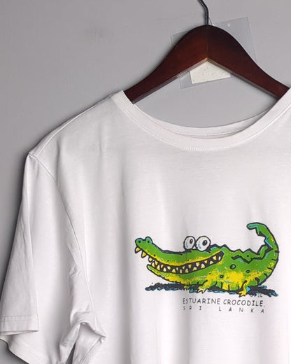 Lacoste White Graphic T-Shirt