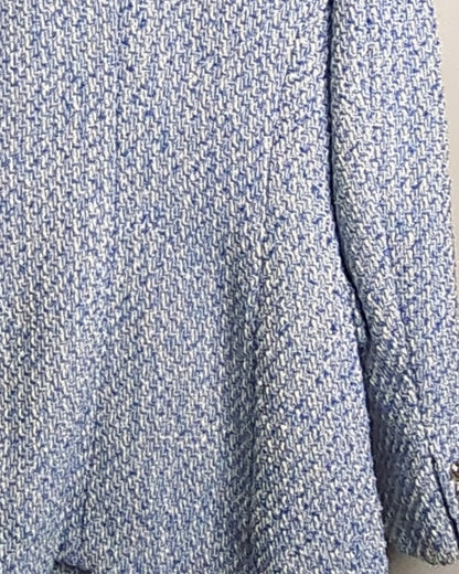 Zara Blue Tweed Blazer