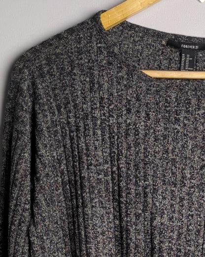 Forever 21 Gray Ribbed Sweater