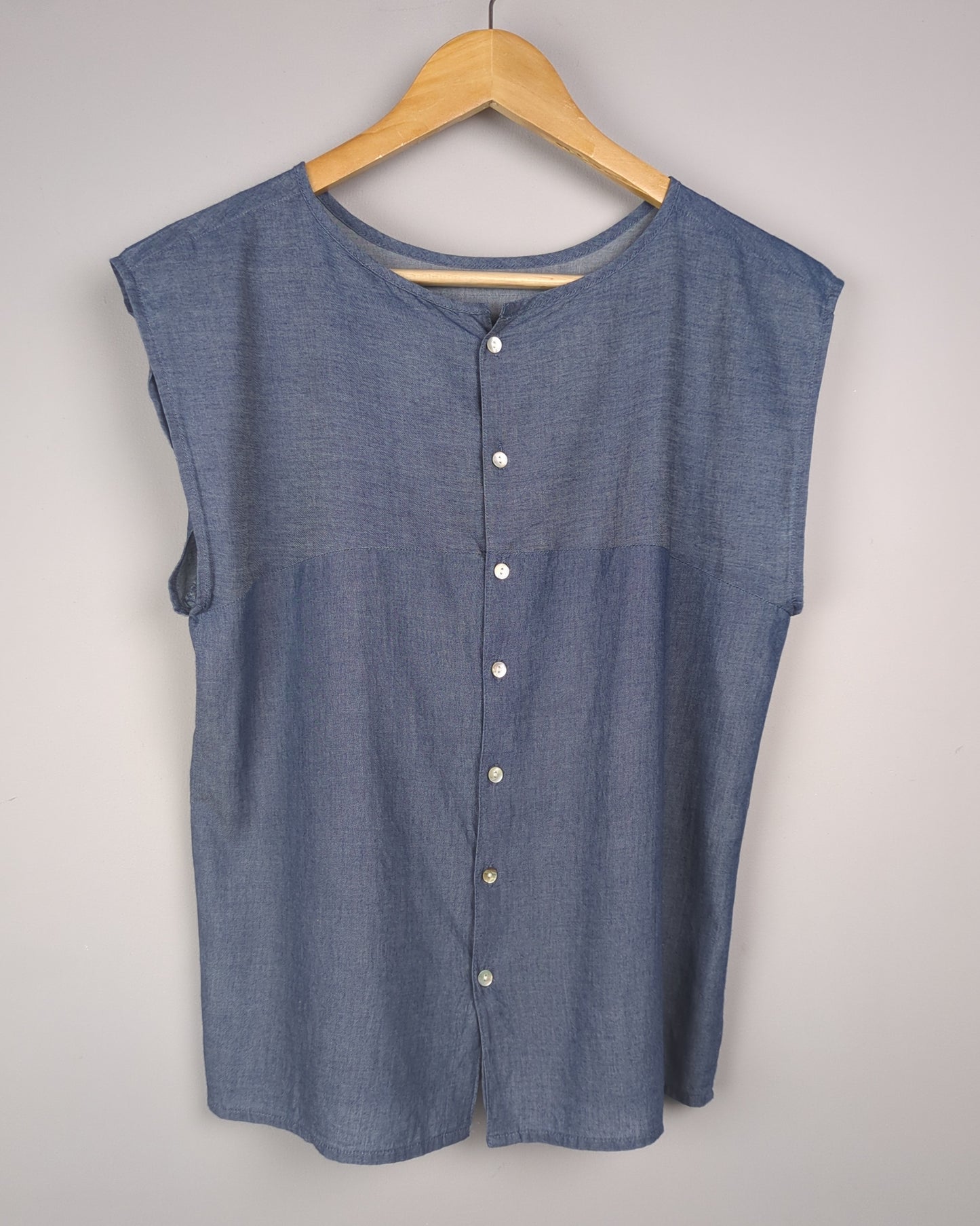 Cottonworld Blue Denim Blouse