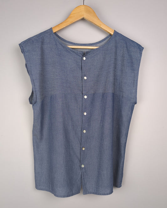 Cottonworld Blue Denim Blouse