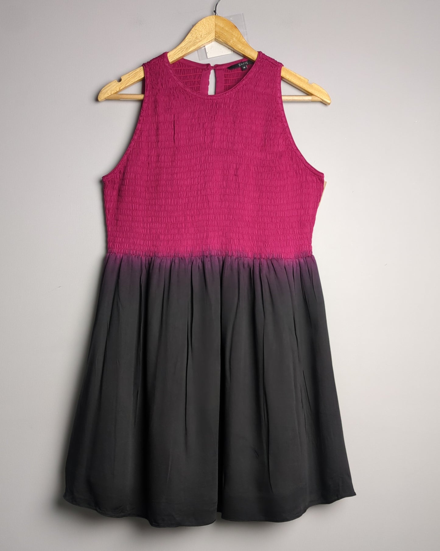 Shaye Wine Smocked Dress