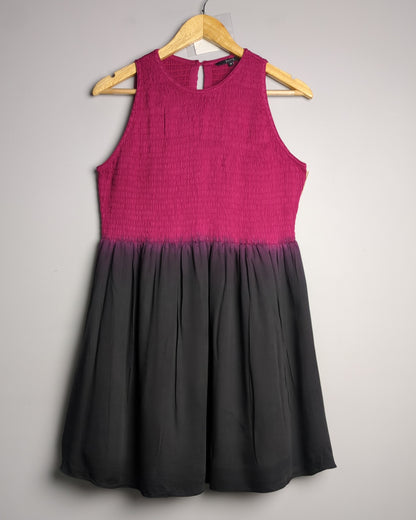 Shaye Wine Smocked Dress