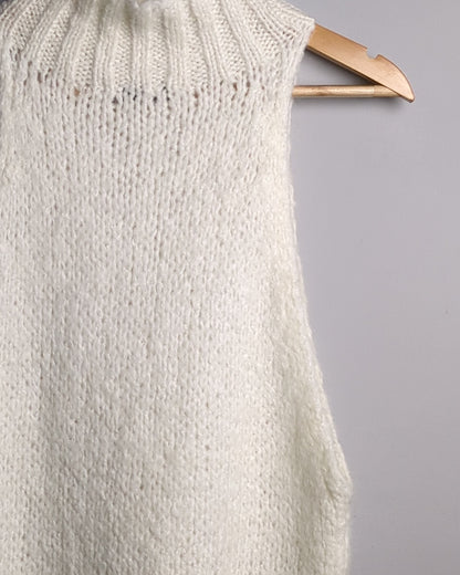 Zara White Knitted Tank