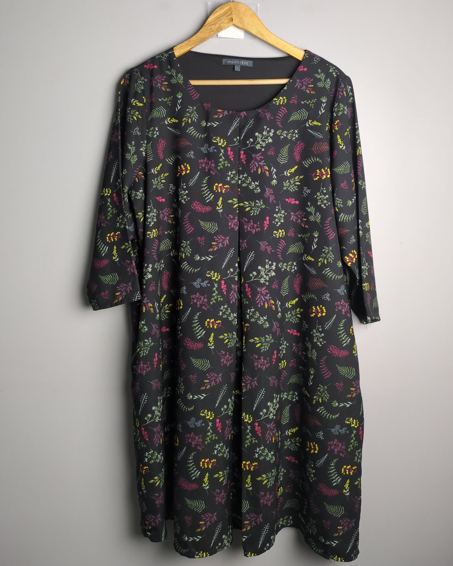 Project Eve Black Floral Dress