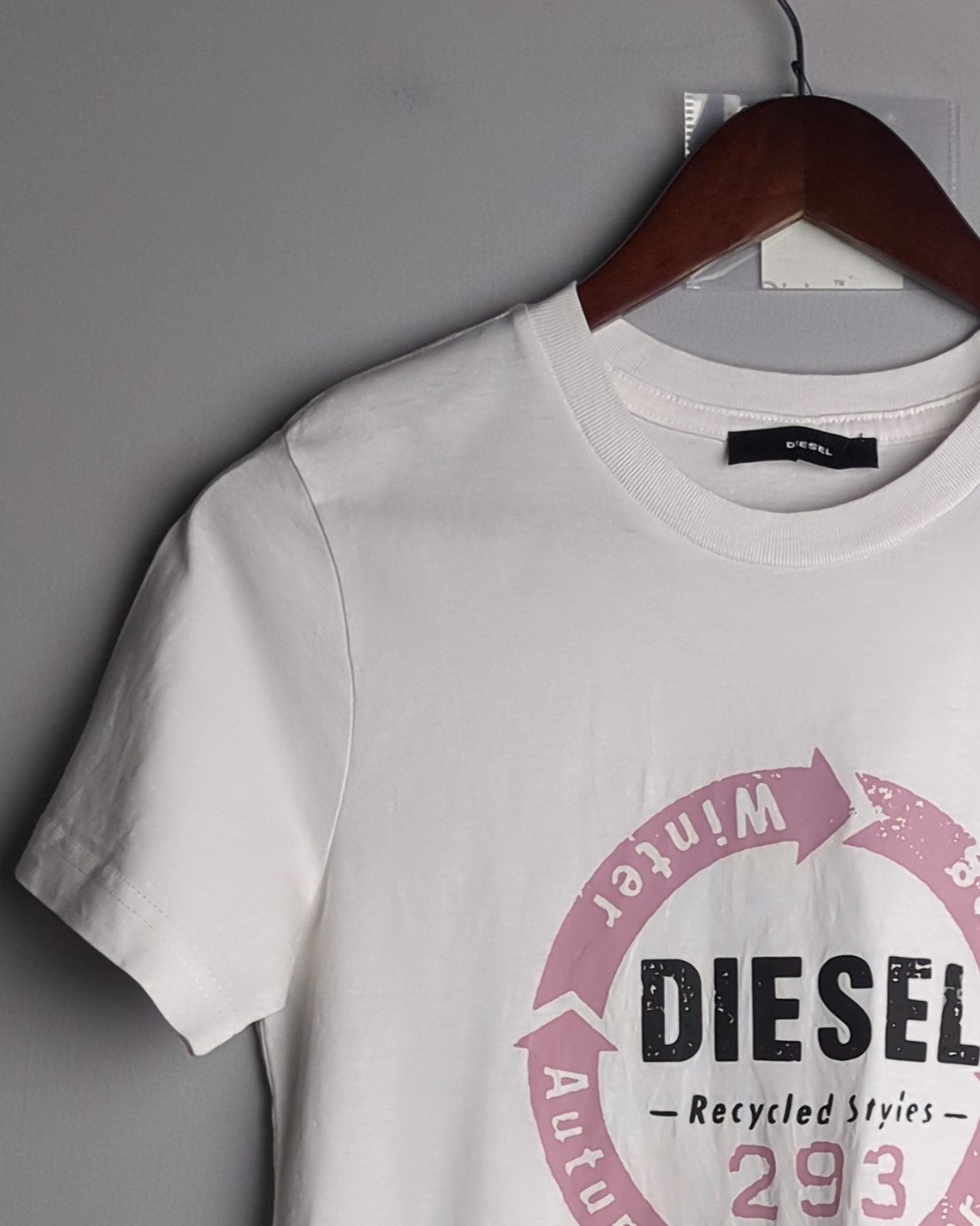 Diesel White Graphic T-Shirt