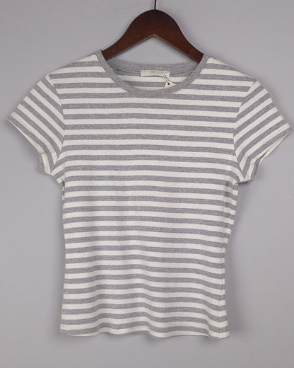 M&S Grey Striped Tee