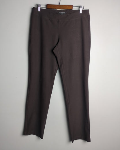 Allen Fisher Brown Stretch Leggings