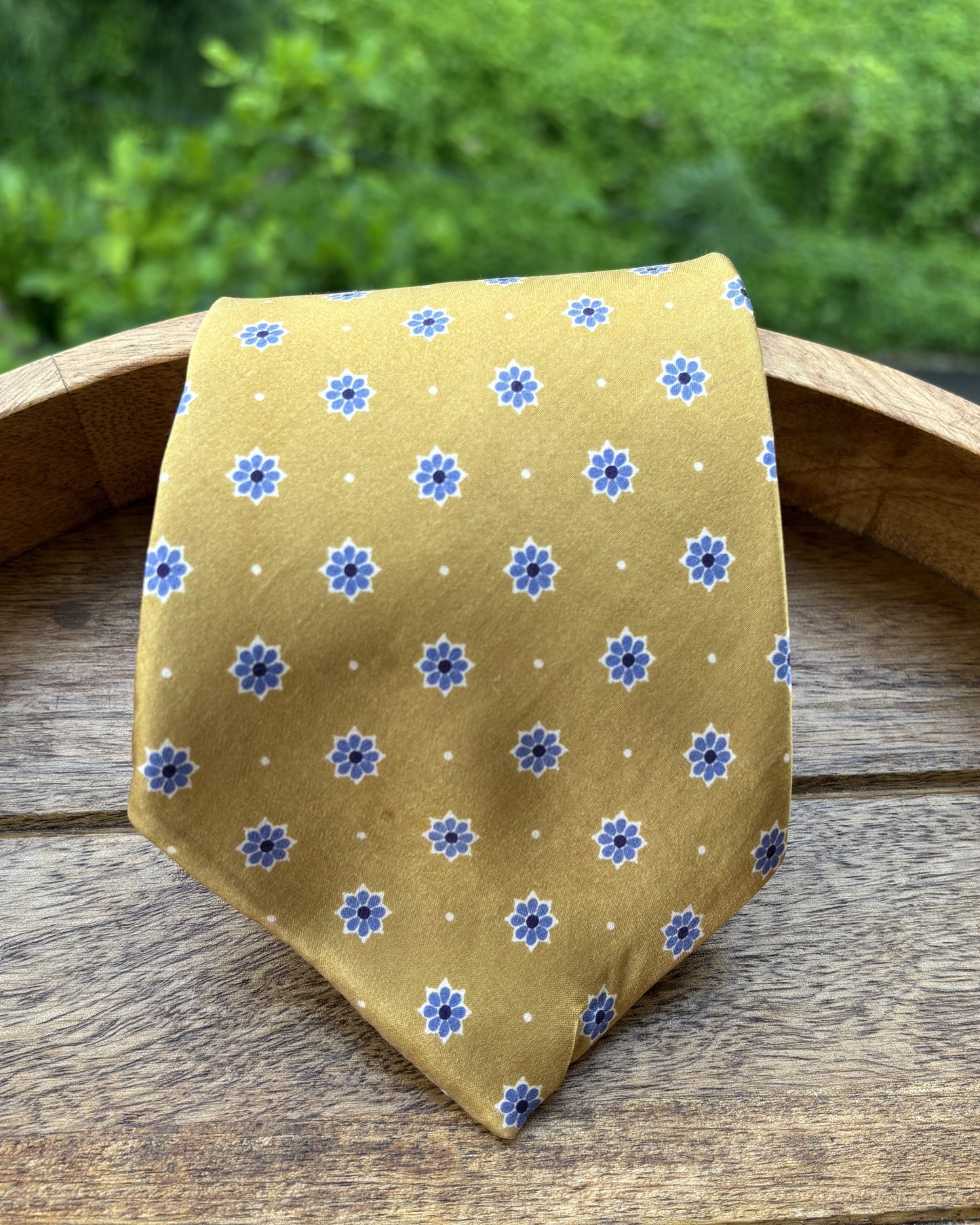 Chaps Beige Floral Silk Necktie