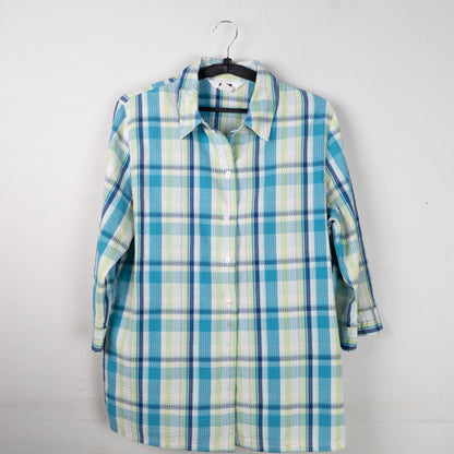 Plaid Button-Up Shirt