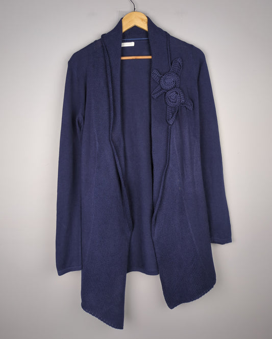 Promod Blue Knitted Cardigan