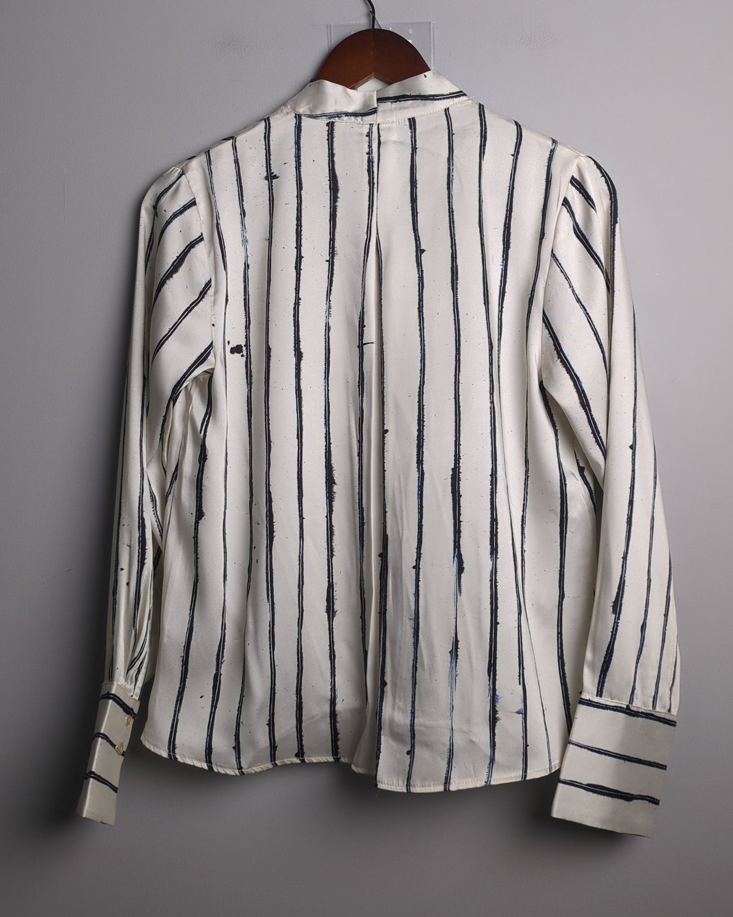 Mng White Wrap Blouse