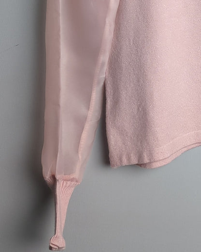 Cover Story Pink Ruffle Sweater