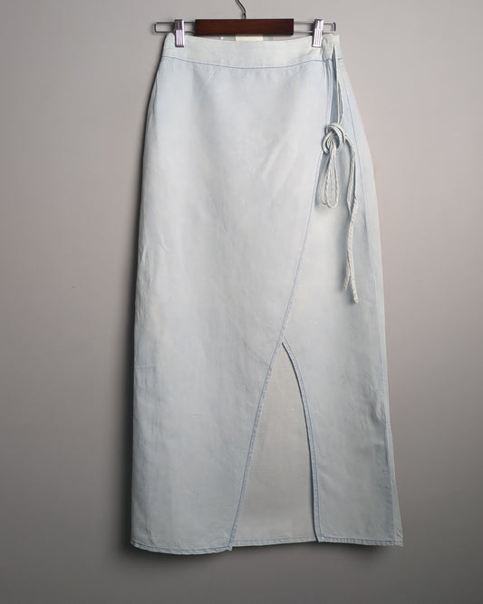 Zara Blue Wrap Skirt