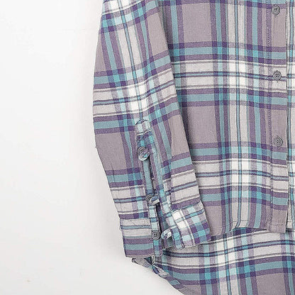 Plaid Button-Up Shirt