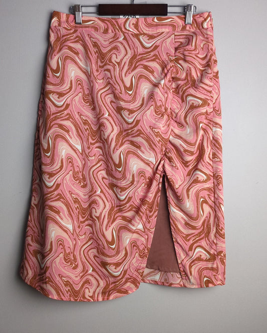 Marie Claire Pink Midi Skirt