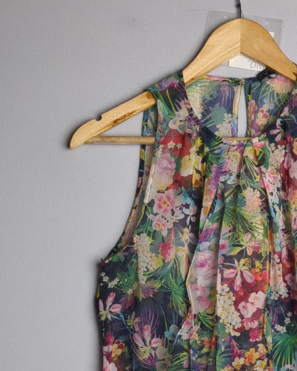 Zara Blue Floral Dress