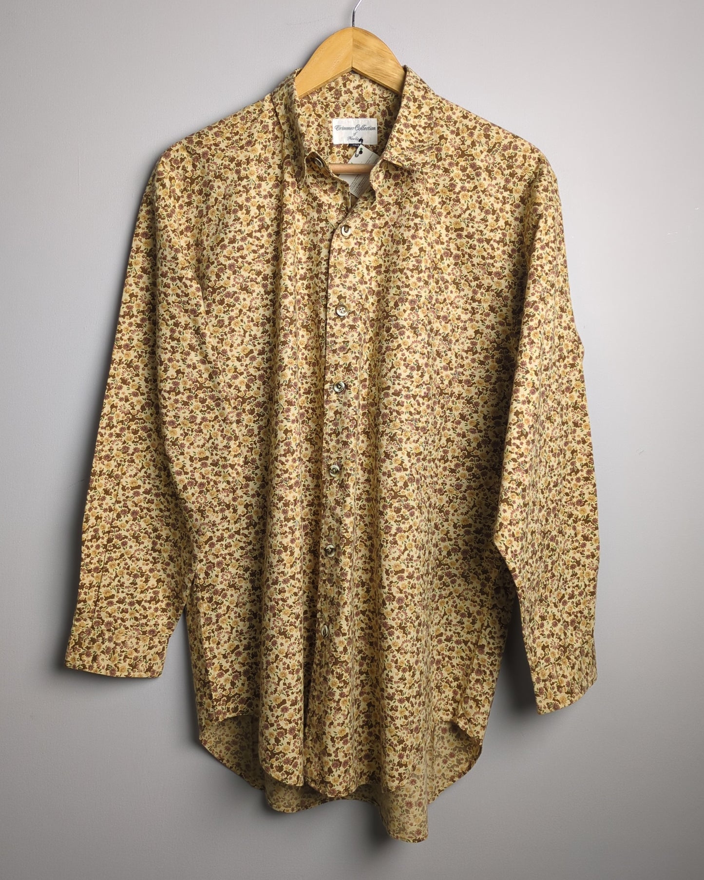 Trimmer Collection Brown Floral Shirt