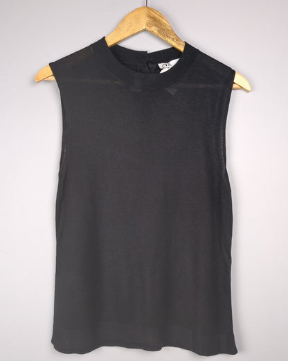 Zara Black Sleeveless Tank