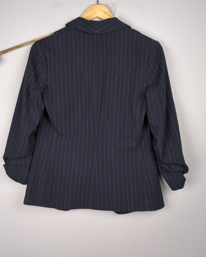 Black Striped Blazer