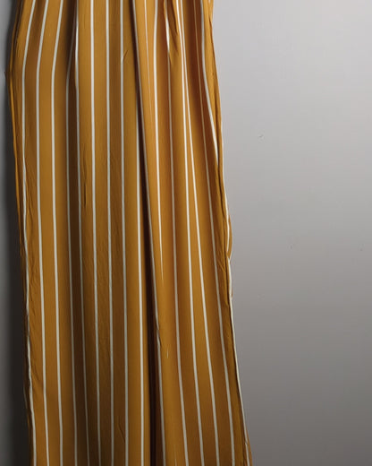 Forever New Brown Striped Jumpsuit