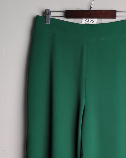 Zara Green Wide-Leg Trousers