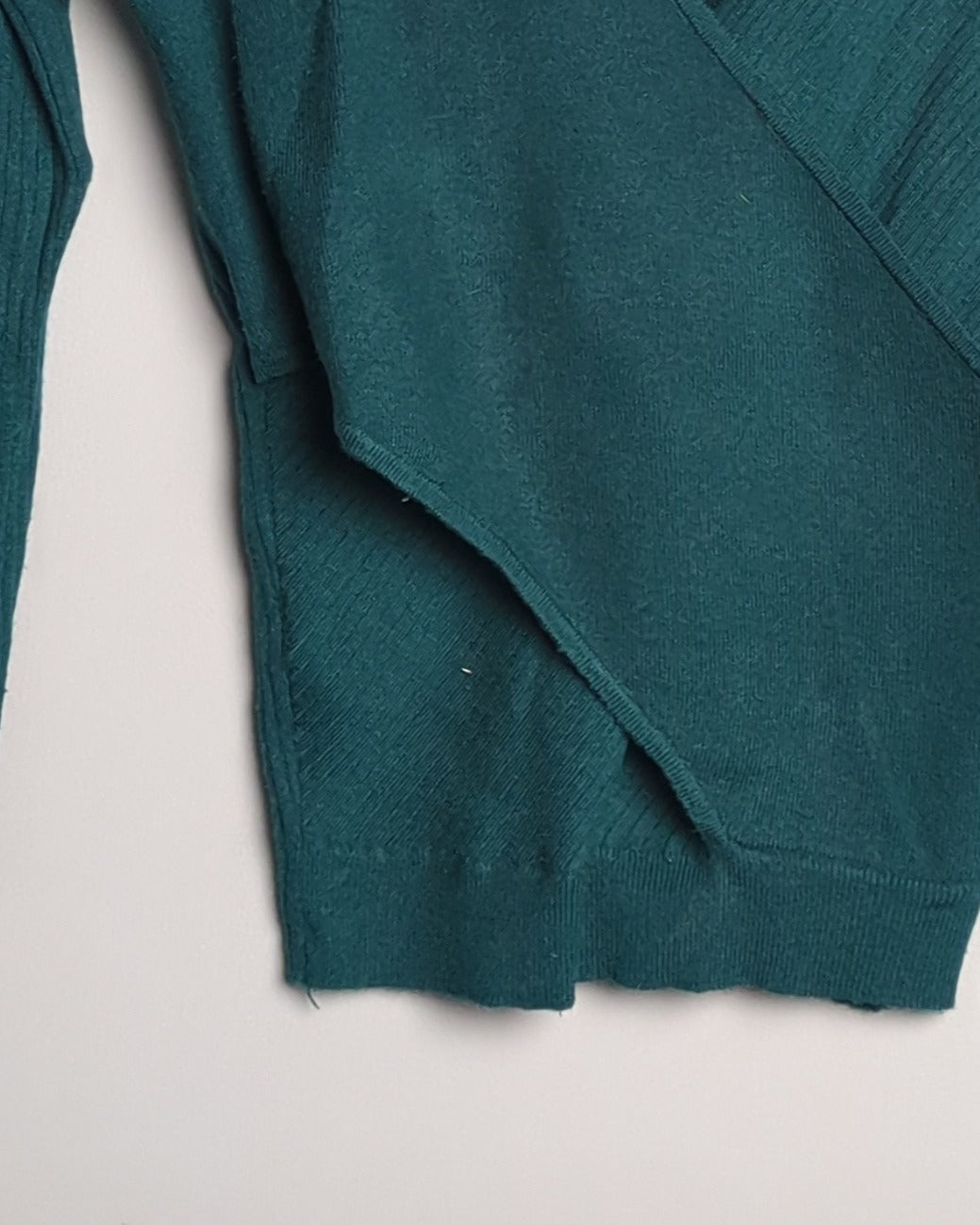 Mango Green Wrap Sweater