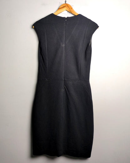 Mango Black V-Neck Dress