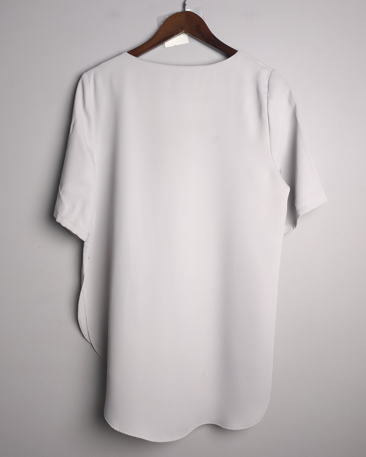 Topshop Gray High-Low Blouse