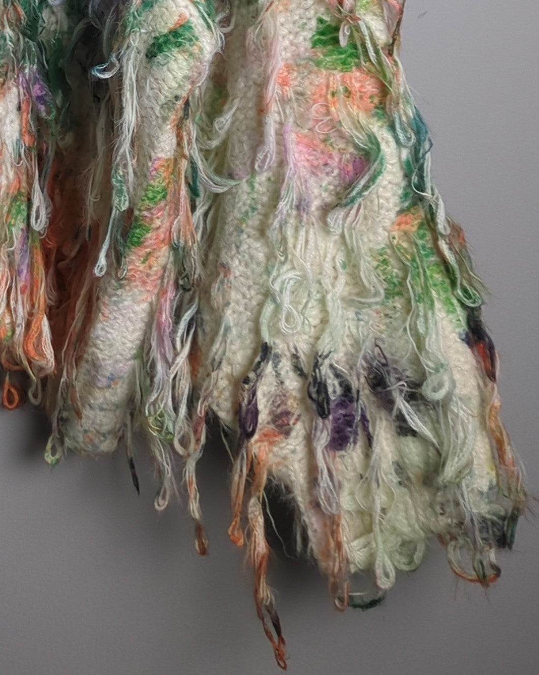 Not For Us White Fringed Sweater
