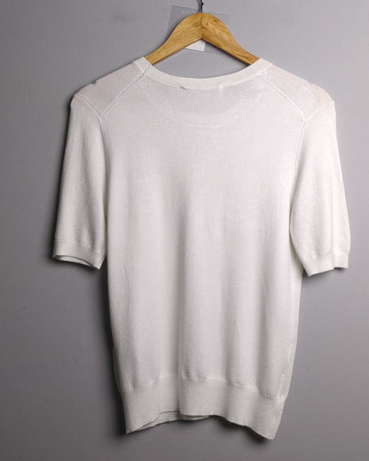 Zara White Knit Sweater