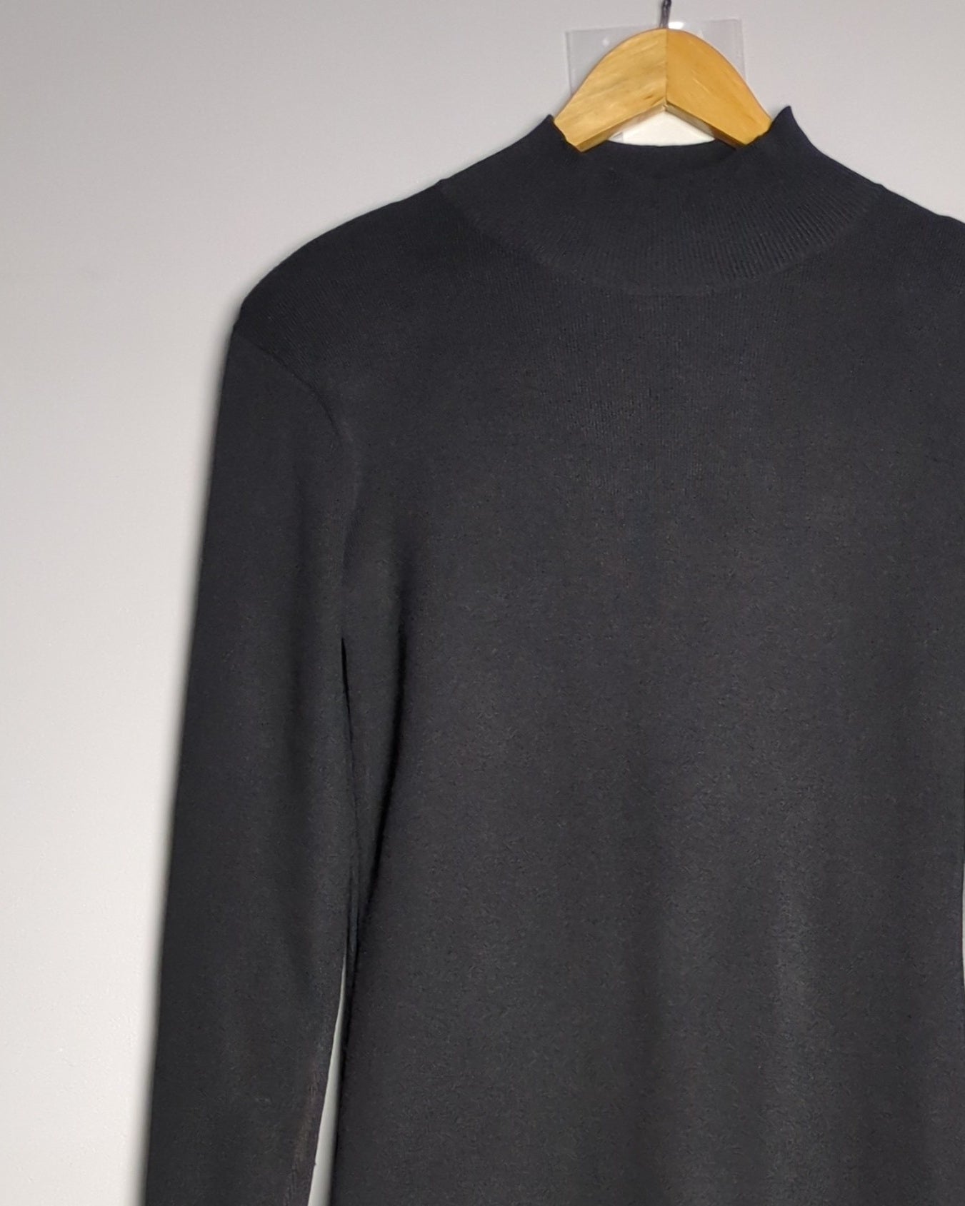 H&M Black Mock-Neck Dress