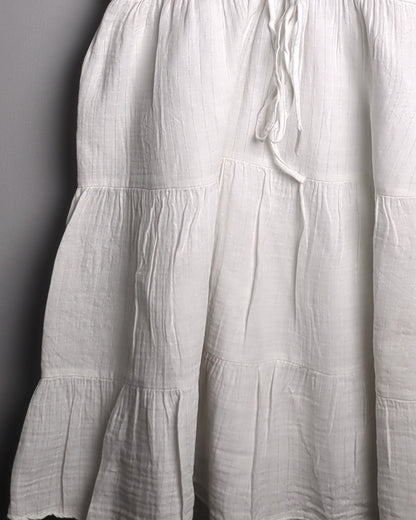 Zara White Tiered Cami