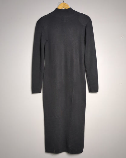 H&M Black Mock-Neck Dress