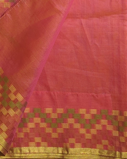 Red Woven Saaree