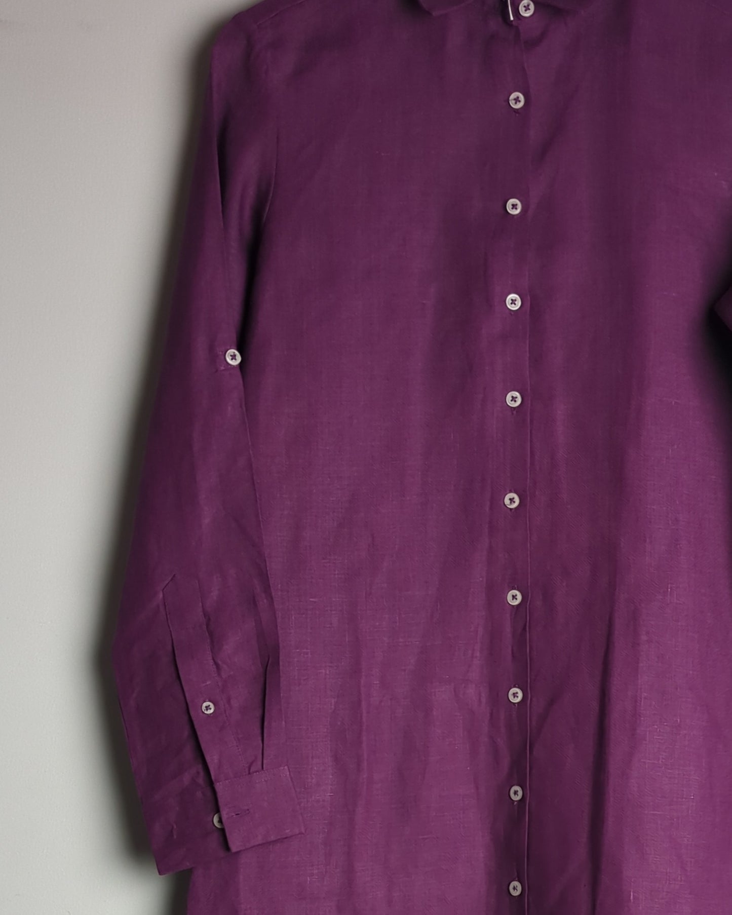 B Label Purple Linen Tunic
