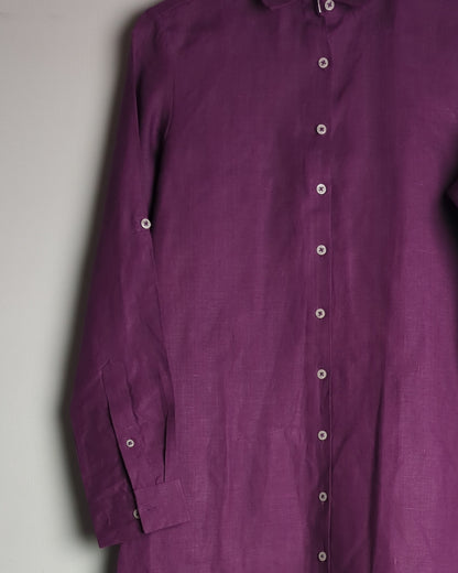 B Label Purple Linen Tunic