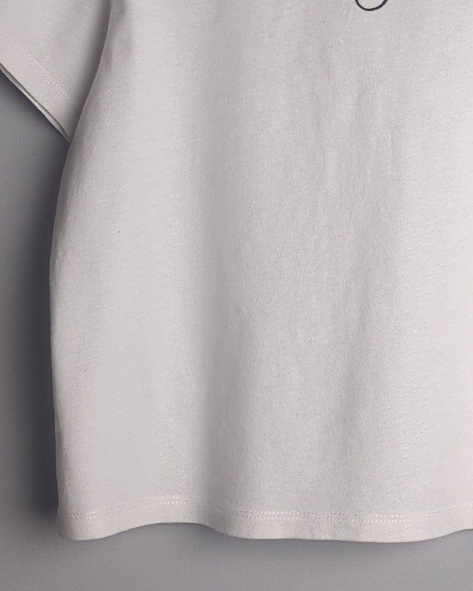 Divided White Graphic T-Shirt