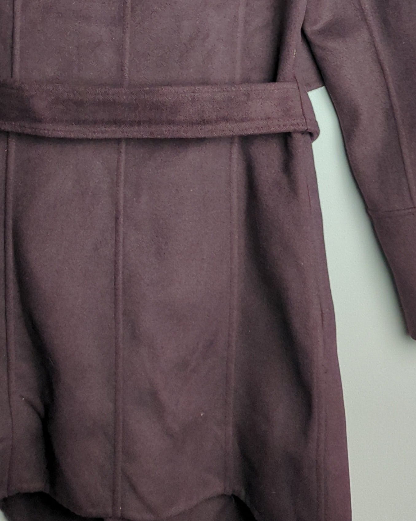 Forever New Wine Wrap Coat