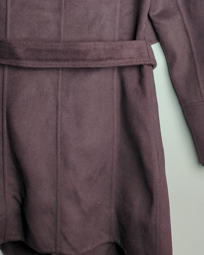 Forever New Wine Wrap Coat