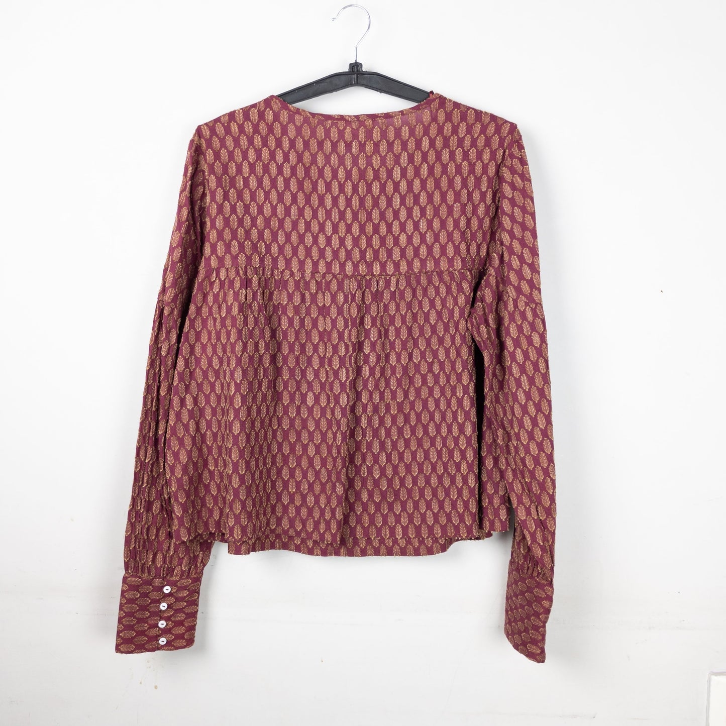 Printed Tie Neck Blouse
