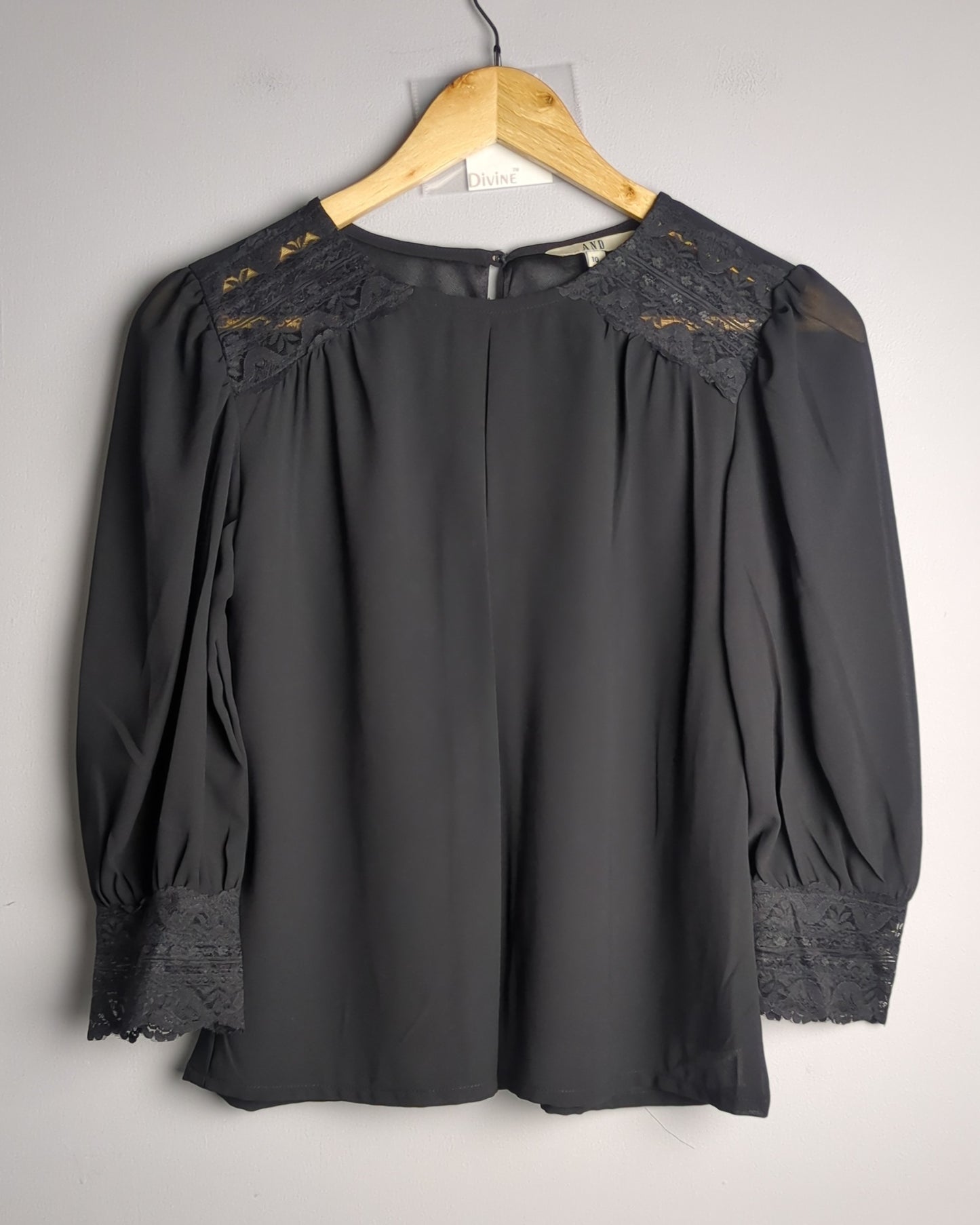 And Black Lace Blouse