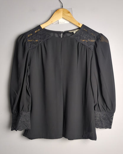 And Black Lace Blouse