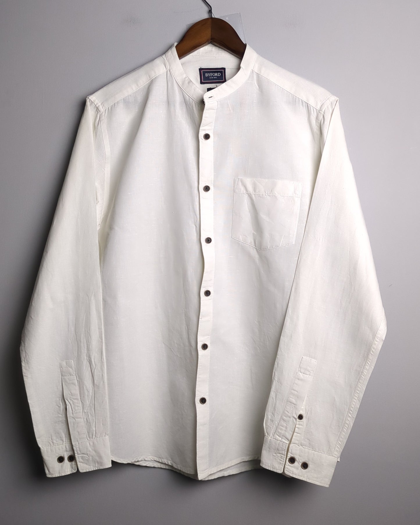 Byford White Mandarin Shirt