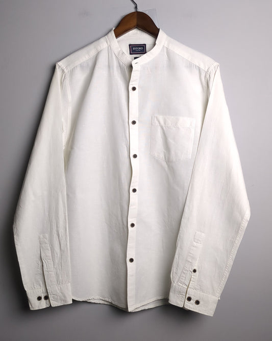 Byford White Mandarin Shirt